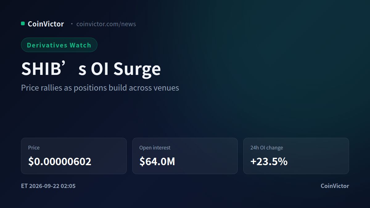 Shiba Inu: Open Interest Jumps 23.5% as SHIB Rallies 8.8%