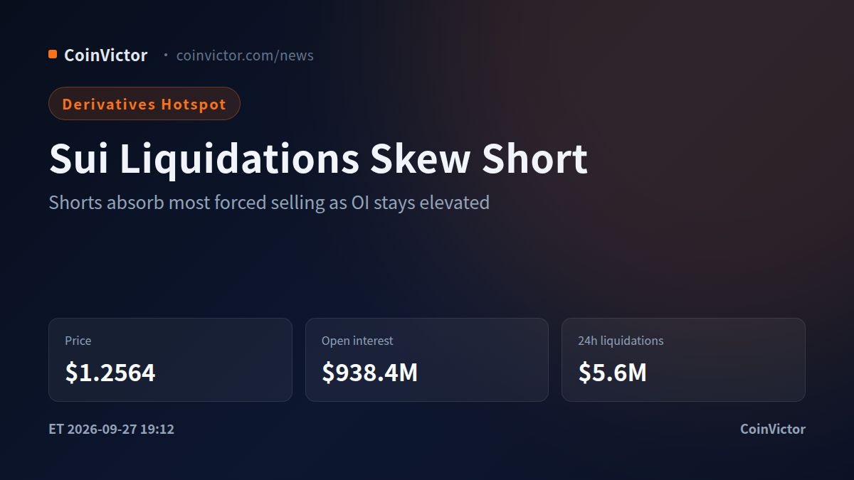 Sui Derivatives: $5.6M in Liquidations Put Shorts in Focus