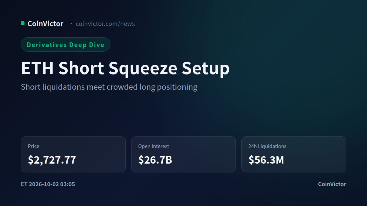 Ethereum at $2,727.77: $26.7B OI Meets Negative Basis