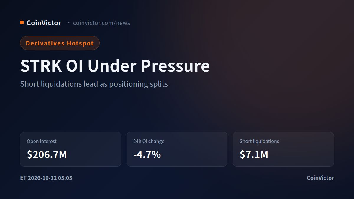 Starknet OI Holds $206.7M as Binance Leads With 22.3% Share