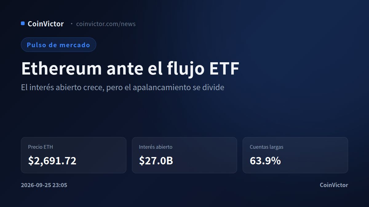 Ethereum: $6.2B en Binance y el pulso de los flujos ETF divide al mercado