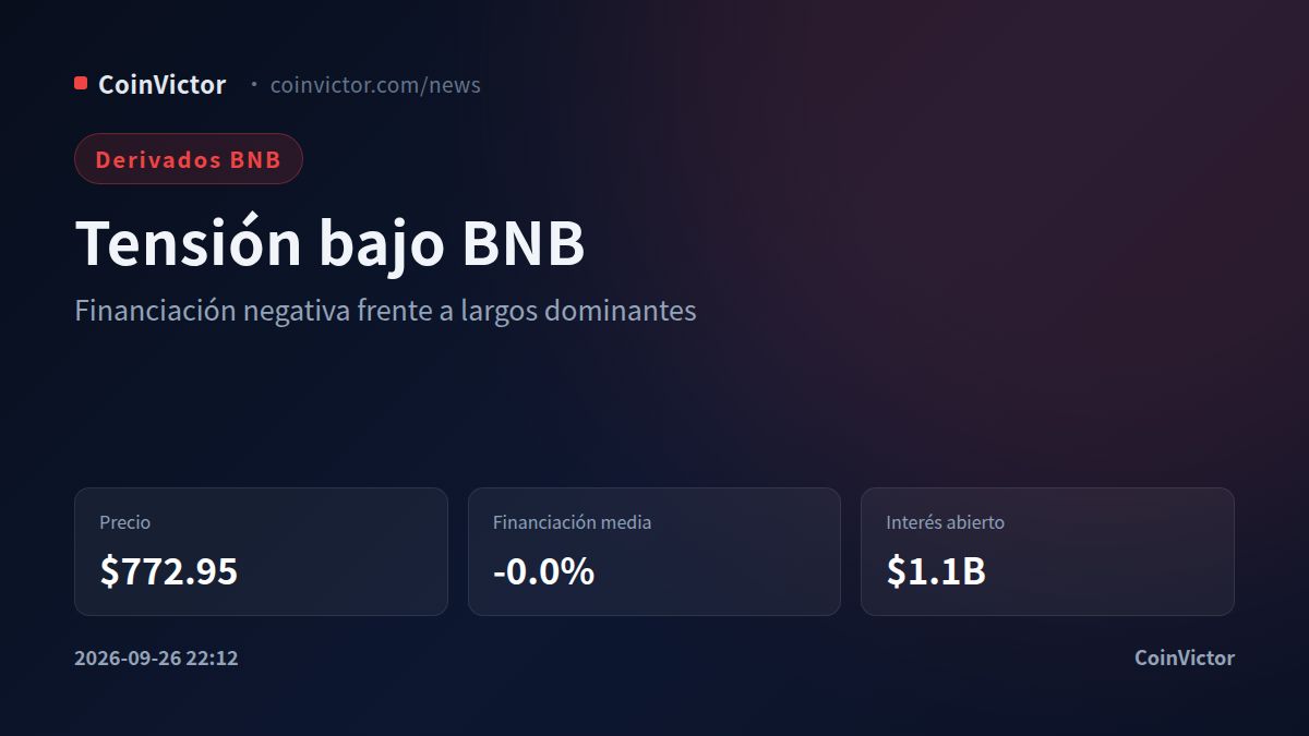 BNB: financiación negativa y $1.1B de interés abierto tensionan el mercado